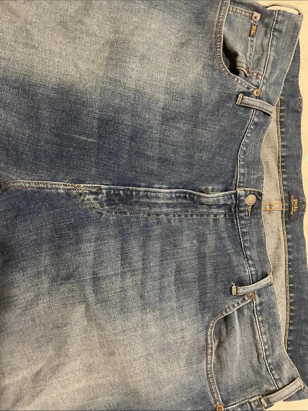 Polo by Ralph Lauren Men's 46x32 Hampton Relaxed Straight Jeans